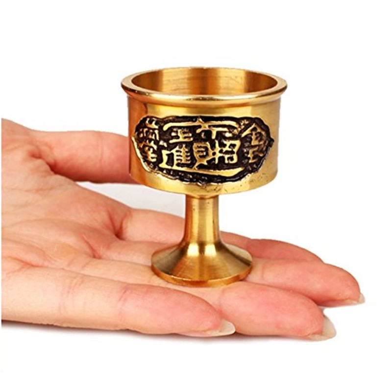 Feng Shui Goods, Copper Water Cup, Good Luck Goods, Figurine,