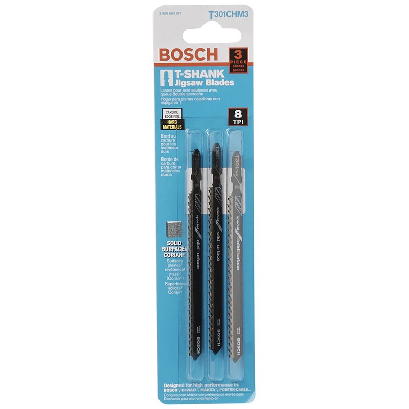 BOSCH T301CHM3 3-Piece 4-5/8 In. 8 TPI Special for Solid