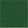50 Plain Solid Colors Luncheon Dinner Napkins Paper - Hunter