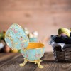 Hand Made Enameled Easter Egg Jewelry Box Organizer Home Desktop