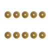 Tiazza 10Pcs Plain Round Brass Backplate Washers Classical Furniture Decoration
