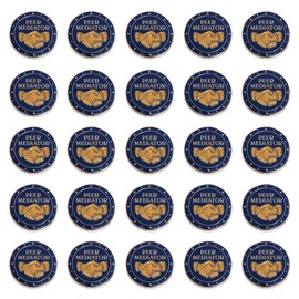 Anderson's Gold Glitter Peer Mediator Leadership Lapel Pin Pack, Set of 25, Student Recognition, Awards