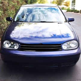 Spec-D Tuning Glossy Black Sport Front Hood Grille W/Notch Filler R32 Mk4 Compatible with 1999-2006 Volkswagen Golf Gti