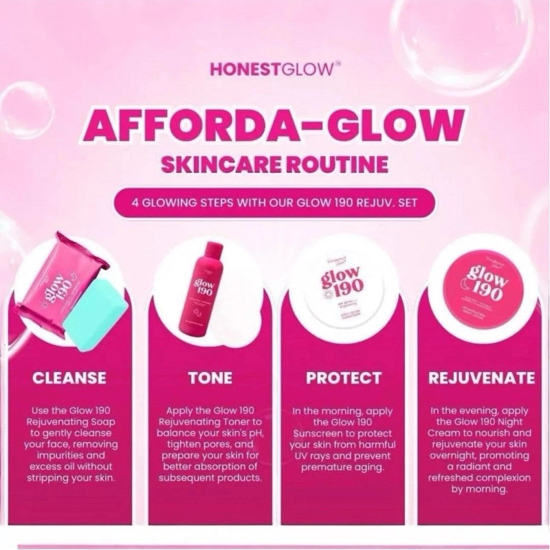 Transformed skin Honest Glow 190 Rejuvenating Set