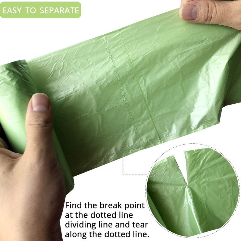 2 Gallon Compostable Trash Bags Small Biodegradable Garbage Bags 7.5