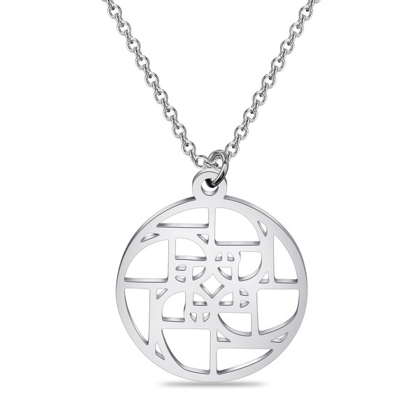 bobauna Fibonacci Spiral In A Circle Necklace Golden Ratio Science