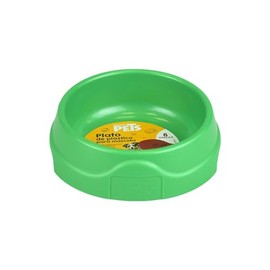 Fancy Pets Plato Plástico 8 Oz para Perros y Gatos, Ligero y Fácil de Limpiar, Colores Surtidos