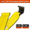 Mimanchi 4" x 5' Roll Off Container Winch Strap w/Flat