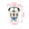 E Support 12mm Anti Vandal Momentary Metal Push Button Toggle