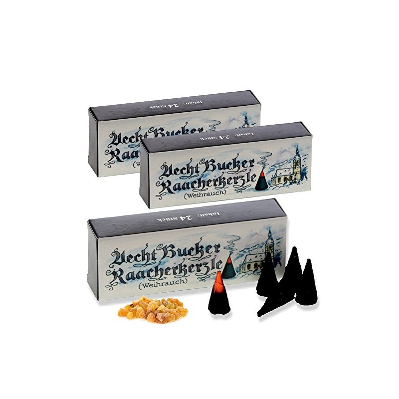 Bockauer Räucherkerzen Erzgebirgische Aecht Bucker Raacherkerzle - Real, Incense Fragrance: