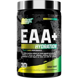 Nutrex Research - Hidratación EAAs + BCAAs en polvo Aminoácidos esenciales de 8G + electrolitos - 30 porciones 390 gr (Maui Twist)