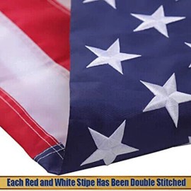 US American Flag 3x5 Made in Luxury Embroidered United States Flag Outdoor USA