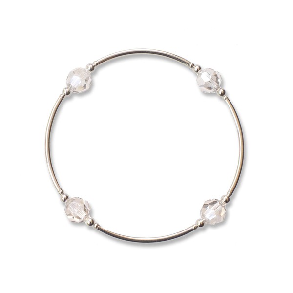 Made As Intended Birthstone Blessing Bracelet - April Diamond Crystal,