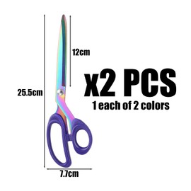 MEMOFYND 2 Tailor Scissors, Stainless Steel Cutting Shears, Sharp Fabric Cutting Scissors, Household Fabric Scissors, Tailor Trimming Parts