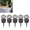 50 Pcs Brown Plastic Fertilizer Mesh Basket with Lid Planting