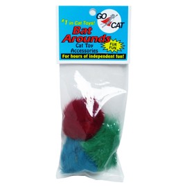 3 Count of Bat Arounds: Fur Ball Cat Toy from Da Bird