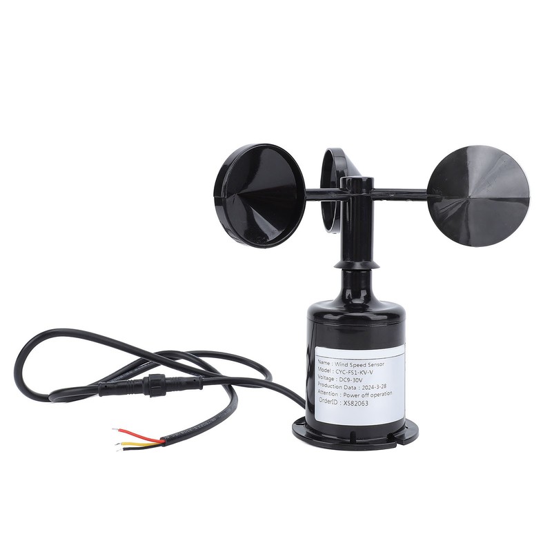3 Cups Wind Speed Sensor Ultrasonic Sensor Weather Resistant High