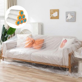 Multi-Purpose Disposable Plastic Dust Sheeting for Renovation & Moving Medium (for Interior Use) 2ea