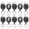 10 Piece Ski Pass Holder Black Transparent With Keyring, ID
