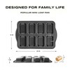 Astero 2 Pack Mini Loaf Pan with 8 Cavities Each,