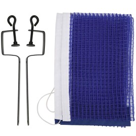 Keenso Portable Simple Polyester Table Tennis Net Portable Table Tennis Exercise Net Table Tennis Net with Metal Bracket Sports Replacement Accessories (Blue)