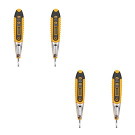 Magik 2-4 Pcs Electric Voltage Detector Pen Non-Contact Test Pen AC Sensor 12-1000V (Orange, 4 Pack)