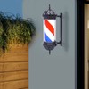 YIYIBYUS 28'' Barber Pole, Barber Shop Pole Light, Rotating LED