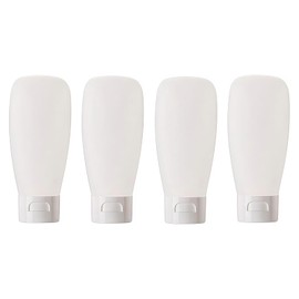 12Pcs 150ml/5oz White Plastic Squeeze Bottle with Flip Cap Soft Tube Hose Toiletry Dispenser Leakproof Travel Containers for Facial Cleanser Hand Cream Lotion Shampoo