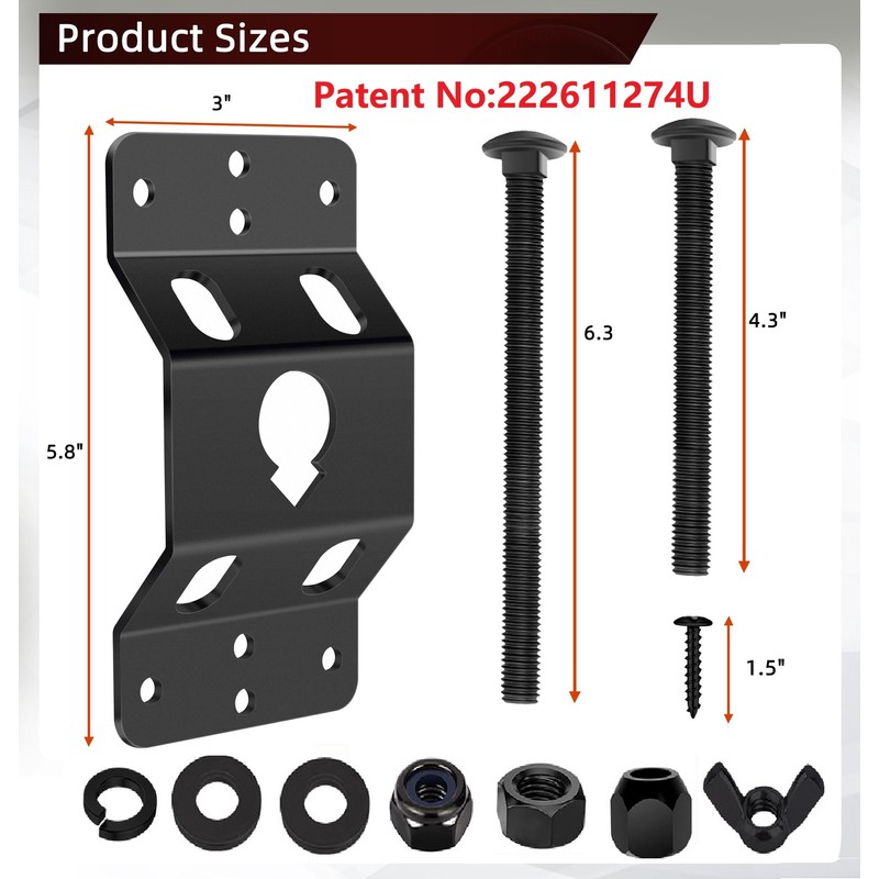Trailer Spare Tire Mount for for Utility Trailer,Enclosed Trailer Spare