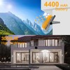 CREATESTAR Solar Pendant UFO Light 3000LM, Gazebo Indoor Outdoor Motion