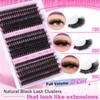 Focipeysa Fluffy Lash Extension Kit 70D 80D 90D Thick Lash