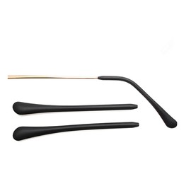 Sunglass Replacement Temple Tips,Anti Slip Soft Silicone End Tips Ear Socks Piece,Temple Tube Sleeve for Flat Metal Eyeglass Legs(Black)