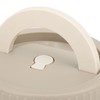 Bento Box Round Lunch Box Coffee Brown Stainless Steel Leakage
