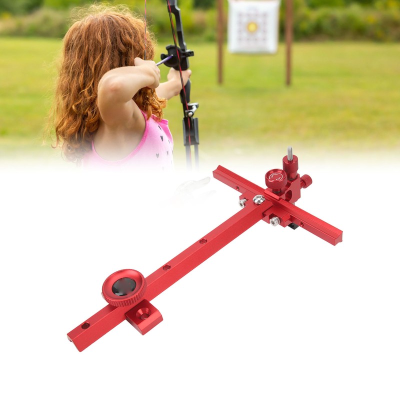 Archery Recurve Bow Sight Aluminum T Shape Single Pin Adjustable