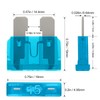 JOREST 25pcs Car Fuses, For Car/Truck/Motorcycle (2A 3A 5A 7.5A