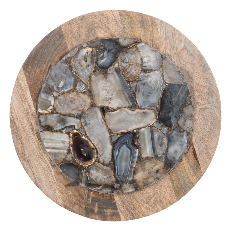 Safavieh Home Collection Lumi Black Agate Accent Table