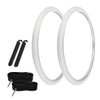 PRO+ Pair of Bicycle TIRE 700 X 35 White/White SIDEWALL