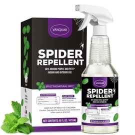 Peppermint Oil Insect & Spider Repellent Spray - All-Natural, Pet-Safe Bug Control for Home, Kitchen & Garden - 16 oz