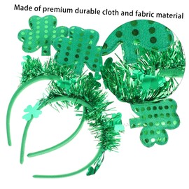 jojofuny 2pcs Patrick Party Costume St Patricks Day Hair Accessories Costume Leprechaun Headband St Pattys Headbands St Patricks Day Headpiece Leprechaun Hat Headpiece Clothing Makeup