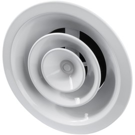 Repa Market 6" Inch Round Aluminum Ceiling Diffuser - Industrial Supply or Exhaust Ventilation - Vertical, Horizontal Air Flow - HVAC Air Conditioning Duct Cover for Home, Office, Warehouse 10" Inch