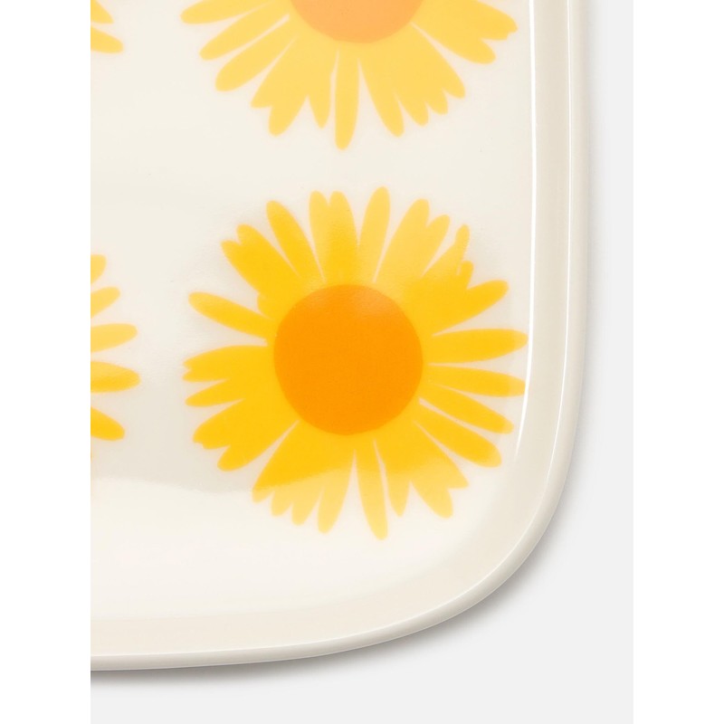 Marimekko Auringonkukka Plate Women's 52_1_52239472289 F White x Yellow