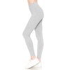 Leggings Depot Women's Cotton Spandex Leggings, Full Length, Yoga Heather