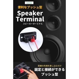 Speaker Terminal, Push Type, 2 Positions, 10 Pieces, Push Type Speaker Terminal, Speaker Terminal, Perfect for Your Own Speakers, Push Jack, Audio, Spring Load (3 PoGoods)
