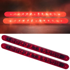 Command Electronics 12V LED Surface Mount Clearance, Brake, Turn, Tail Light – OEM RV & Trailer Hot Line Utility Light – Sealed Polycarbonate Lens – CSA Certified for the US and Canada – Red 2 Pack