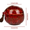 Bakiauli Set of 2 Vintage Ceramic Tea Canisters, Teapot with