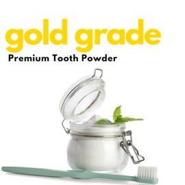 Tooth Powder 115g (4oz) |Made In Canada| – Natural Whitening & Detoxifying Powder for Strong, Healthy Teeth and Gums – Gentle, Fluoride-Free Formula with Activated Charcoal & Minerals BY AMRIEL CO.