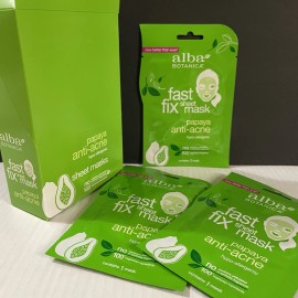 Alba Botanica Lot of 8 Alba Botanica Fast Fix Sheet Mask Papaya Anti-Acne Hypo-Allergeni