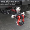 REYSUN Trailer Hitch Tri-Ball Mount: with Swivel Tow Shackle and