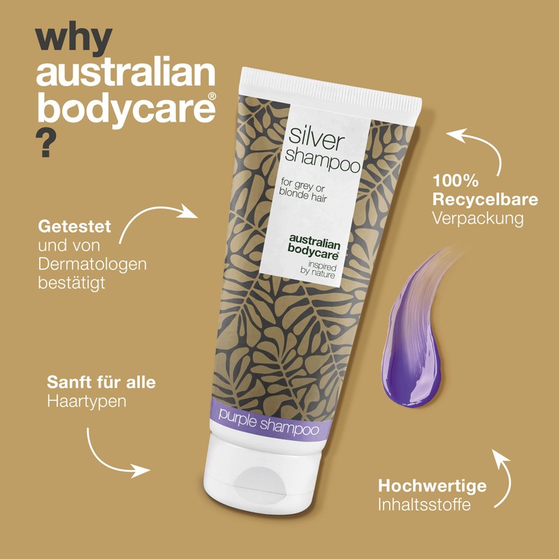 Silver Shampoo - Removes yellow tones in blonde and grey