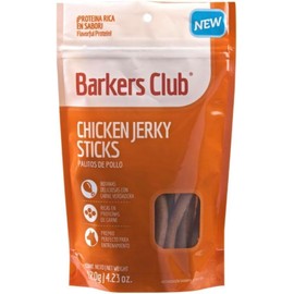 BARKERS CLUB Jerky Sticks Croquetas para Perro Receta de Pollo. Verdadera Carne de Pollo, Altos en proteína y Muy nutritivos.Perfectos Durante el Entr